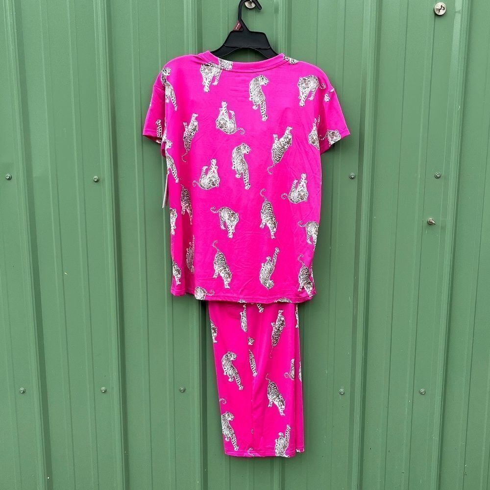 Women’s Ultra Soft Short Sleeve Pajama Lounge Sleep 2, 2-Piece Sets Size S - Picture 3 of 14